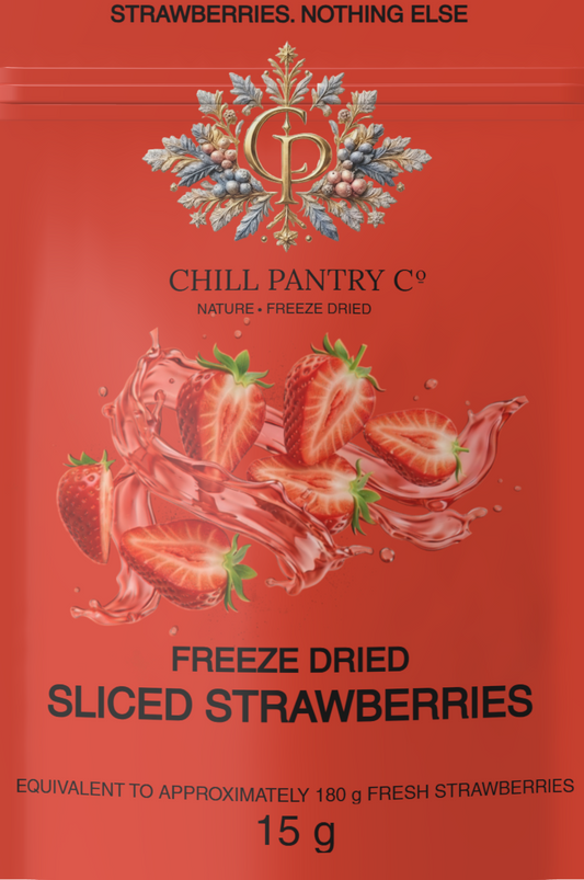 Chill Pantry Sliced Strawberries - FREEZE DRIED