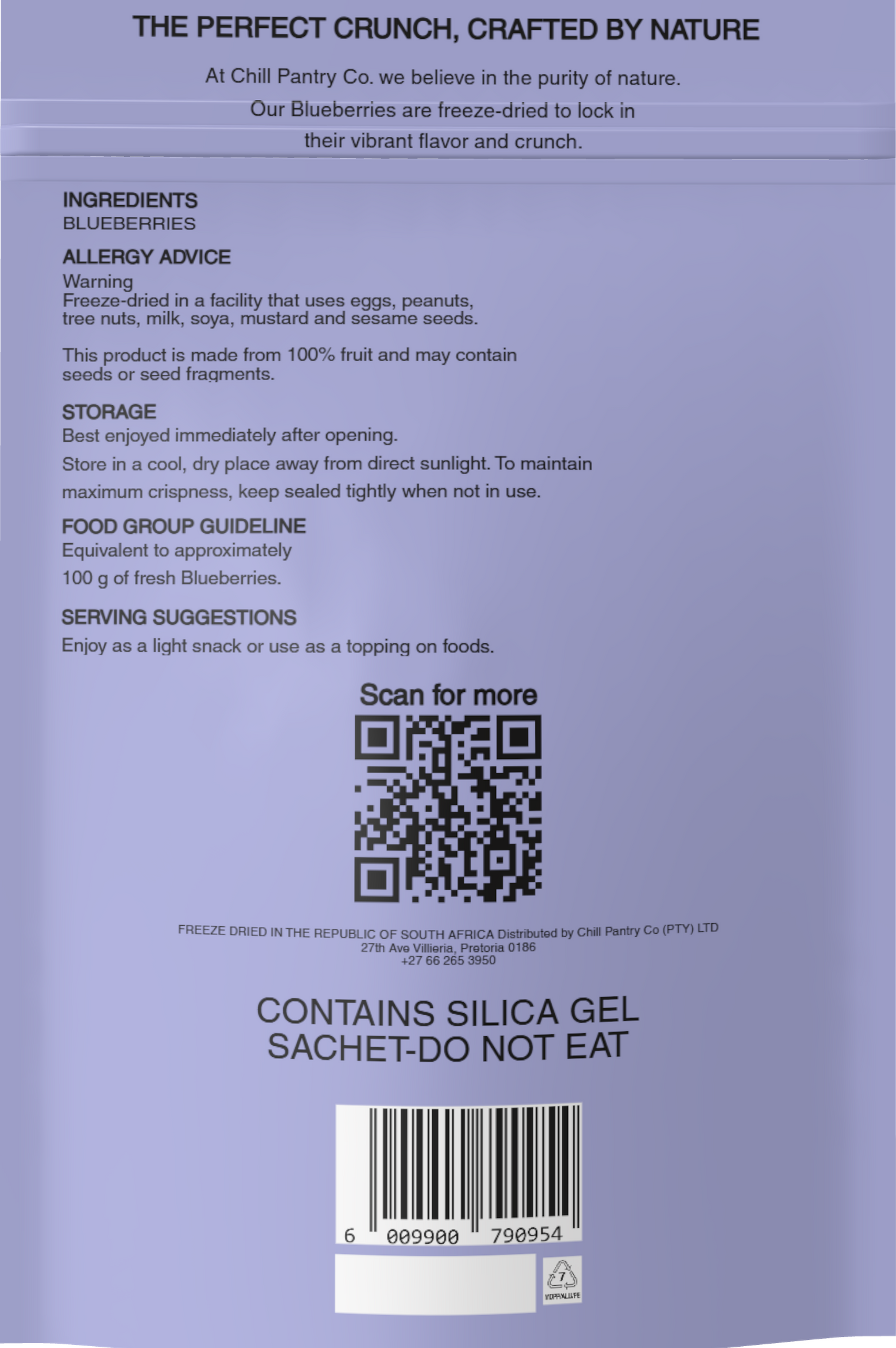 Chill Pantry Blueberries - FREEZE DRIED